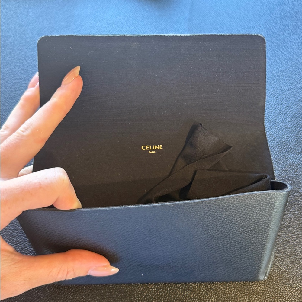 Celine The Edge Ivory Square Cat Eye Sunglasses - Picture 7 of 11